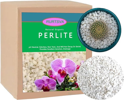 Natural Organic Perlite 15QT for Plants Potting Mix Indoor Outdoor Garden Soil Amendment for Enhanced Drainage, Seed Starter, Root Growth for Succulents, Cactus, Orchids, Money Trees, Vegetables