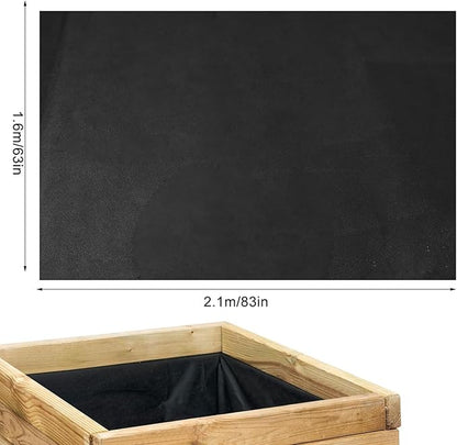 Raised Garden Bed Liner Non-Woven Fabric, Elevated Planter Box Replacement Fabric for Outdoor Raised Beds Vegetable Trugs Backyard Flowerbeds, Holds Soil Allows Water to Drain