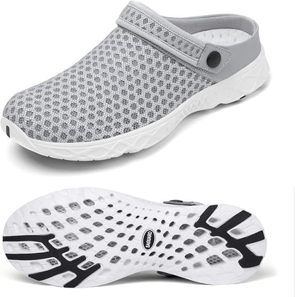 SAGUARO Men's Women's Quick Dry Garden Shoes Lightweight Breathable Gardening Clog Water Shoes Mesh Sandals for Sports Outdoor Beach Pool Exercise