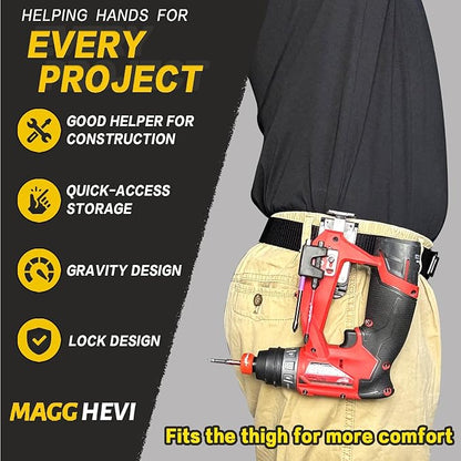 [MAGG HEVI] Tool Holster Compatible with Milwaukee M12 New Generation Tools,Gravity Locking Clip-On Tool Belt Holder for Drills, Driver, Impacts,Multi-Tool and More on Your Belt