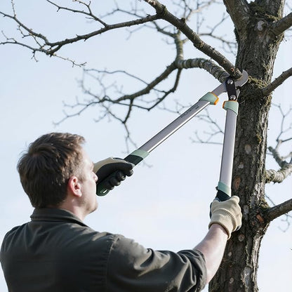 PrunePro Loppers for Tree Trimming Branch Cutter Heavy Duty Tree Pruner Rust Resistant Sharp Steel Blade Tree Limb Trimmer