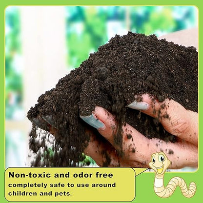 Worm Castings Organic Fertilizer 5.5 LBS by Doter, All Nature Fertilizer for Gardening, Tomato, Strawberry, Flower, and Herbs