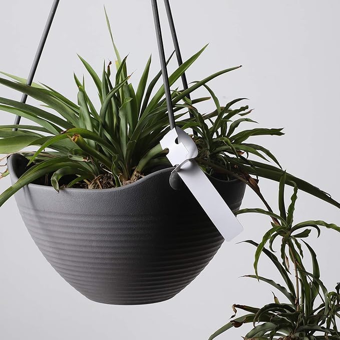 KINJOEK 1200 PCS White Plant Labels Tags, Plastic Adjustable Wrap Around Waterproof Hanging Garden Tree Name Tags, 2x20cm Strip Plant Tag for Identifying Various Outdoor Nursery Plants Flowers