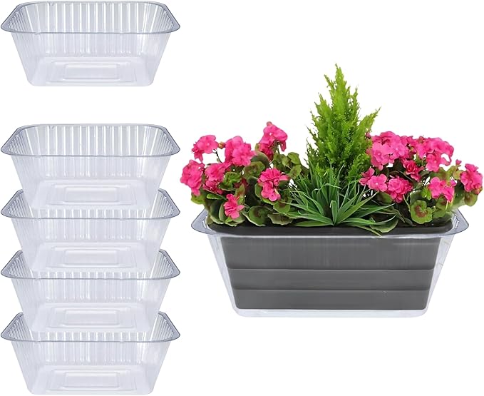 Curtis Wagner Plastics Oval Clear Heavy Gauge Vinyl Basket Liner (5-Pack) - Clear, Oval (Diameter: 5.5 x 3.5 Base, 7.5 x 5.5 x 2.75 Top, 2.75 Depth)