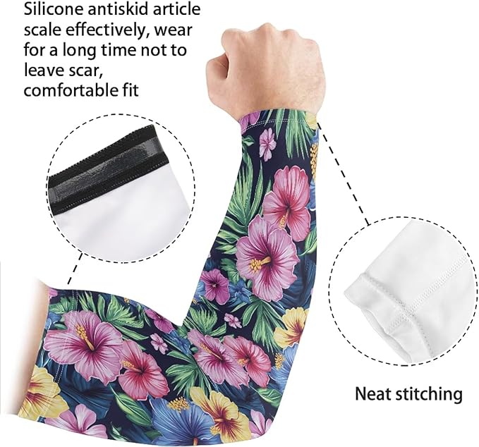 Binienty Unisex Arm Sleeves for Driving, Golf, Cycling, Sports, UV Protector Cooling Arm Sleeves Cover