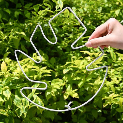 5PCS Monstera Plant Stem Support White - 11x9.4 inches, Durable Adjustable Leaf Supports for Indoor Plants, Fishbone Cactus Stake Holder for Garden Stability