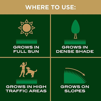 Scotts EZ Seed Patch and Repair for Sun and Shade Combination Mulch, Sun and Shade Grass Seed and Fertilizer for Bare Spots and Repair, Grows Anywhere, 40 lbs.