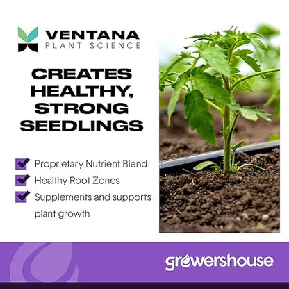 VPS OrganiPlug Hydroponic Seed Starter Plugs, 50 pcs in 1 Prefilled Tray, Rapid Root Planting Pods for Seedling, Clone, Cutting, Promotes Plant, Flower, Vegetable Growth w/Organic Soil Ingredients