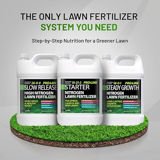 Covington ProLine 26-0-0 NPK Liquid Lawn Slow Release Fertilizer (1 Gal) – High Nitrogen Lawn Food for Summer Growth – Promotes Deep Green Color & Resilient Turf – Ideal for Heat-Stressed Lawns