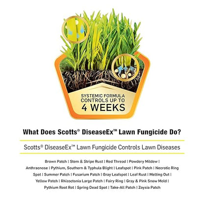 Scotts DiseaseEx Lawn Fungicide for Lawn Care - Controls and Prevents Brown Patch, Pythium Blight and More as Listed, Treats Up to 5,000 sq. ft., 10 lbs. (3-Pack)