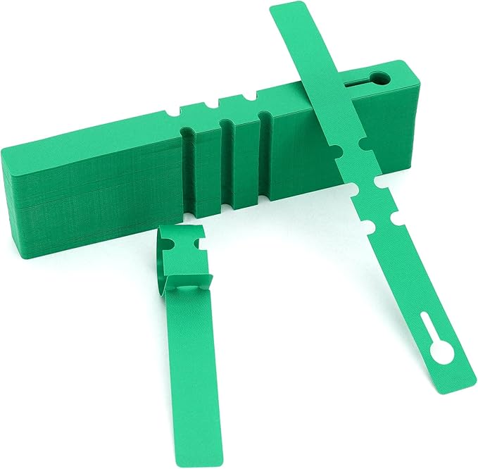 200 Pcs Plant Labels Tags, Plastic Markers Tree Tags for Outdoor, Waterproof Warp Around Hanging Name Tags for Nursery Garden (Green)