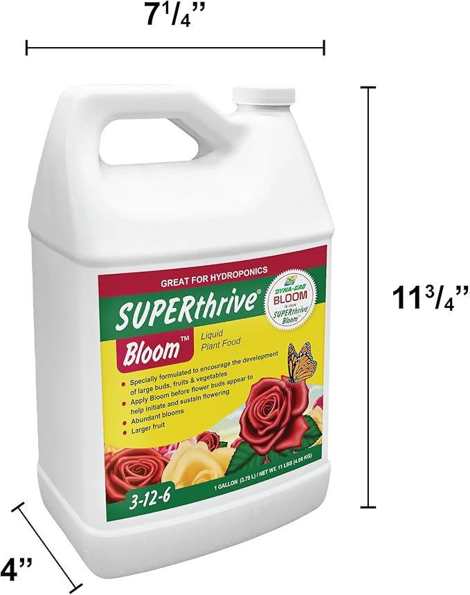 Dyna-Gro 719015 DYBLM100 Plant Food, 1 Gallon, White