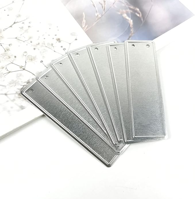 100 Pieces Aluminum Plant Label Tree Tags Flower Pot Waterproof Marker with Metal Wires for Indoor Outdoor Gardening Nursery, Greenhouses (Small, Straight Edge)