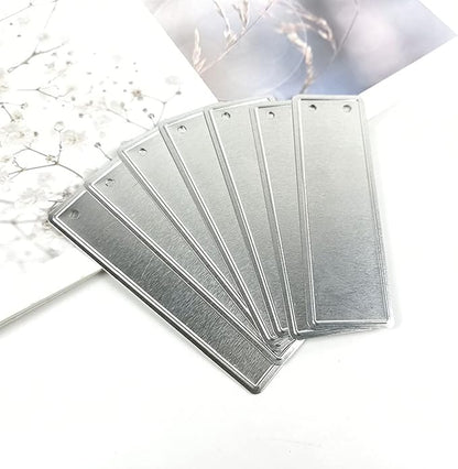 100 Pieces Aluminum Plant Label Tree Tags Flower Pot Waterproof Marker with Metal Wires for Indoor Outdoor Gardening Nursery, Greenhouses (Small, Straight Edge)