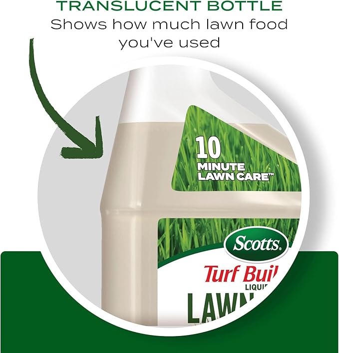 Scotts Turf Builder Liquid Lawn Food, Lawn Fertilizer for Any Grass Type, 29-0-3, 32 fl. oz.