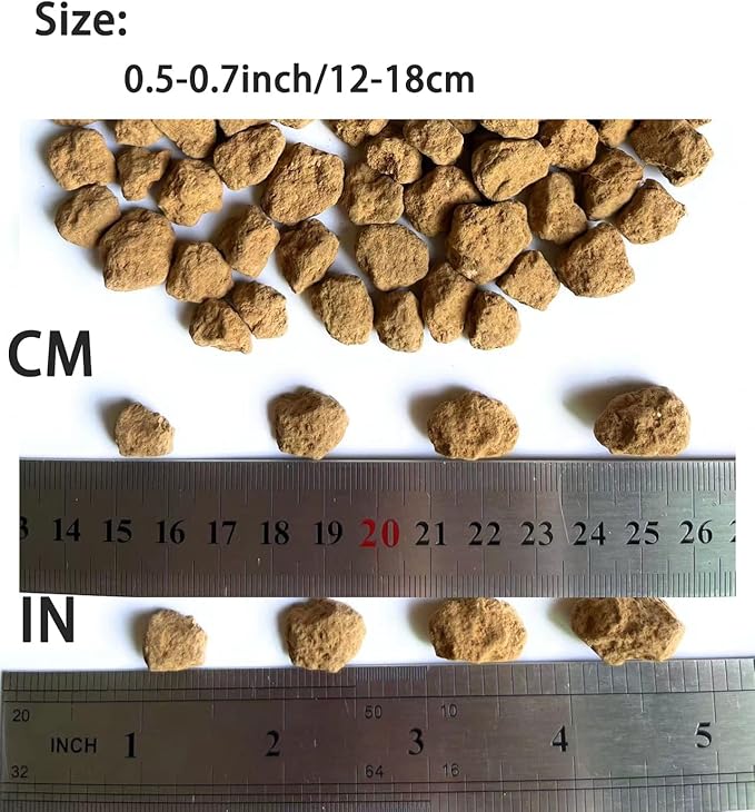 Japanese Super Hard Akadama Bonsai Soil - Large Grain (6lb) | Ideal for Large Bonsai Drainage Layers, Plants with Extensive Root Systems