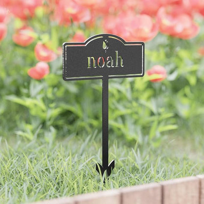 Herb Garden Markers Plant Labels - Customized Metal Labels Plant Markers Garden Signs for Vegetables, Tags Plant Name Stakes (1 PC)