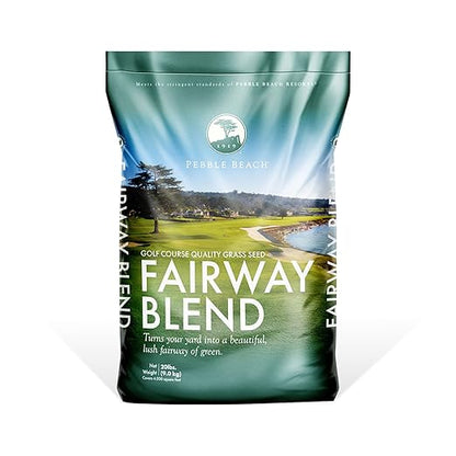 Barenbrug Pebble Beach Sun & Shade Grass Seed Mixture for Lawn Repair & Growth, Pebble Beach Golf Course Approved Blend, 20 LB Bag