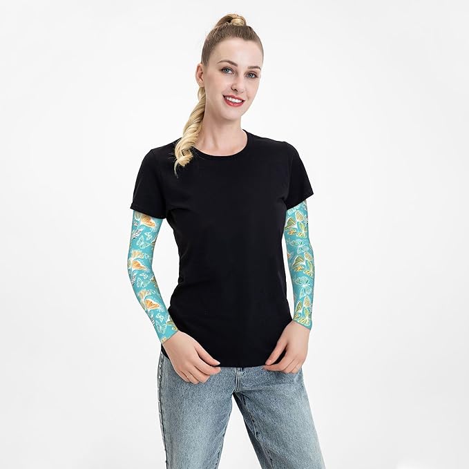 Arm Sleeves Outdoor Garden Sports Cooling Sun Sleeve for Women Men Farm