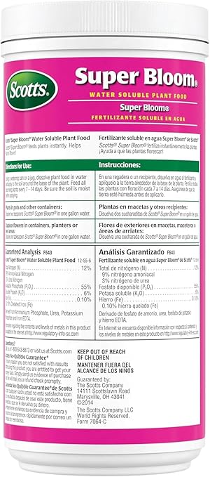 Scotts Super Bloom Water Soluble Plant Food, 2 lbs (2)