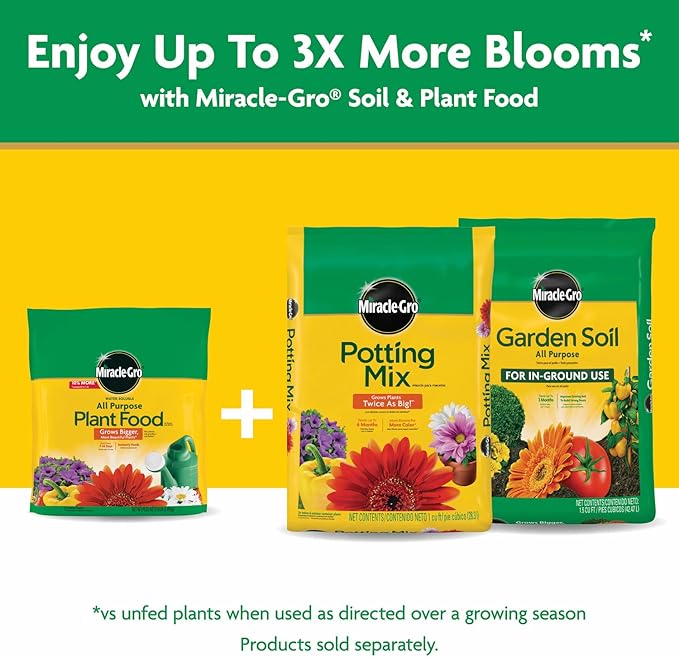 Miracle-Gro Water Soluble All Purpose Plant Food - Fertilizer For All Indoor or Outdoor Plants including Roses, Flowers, Vegetables, Houseplants, Trees, and Shrubs, 5.5 lb. Bag