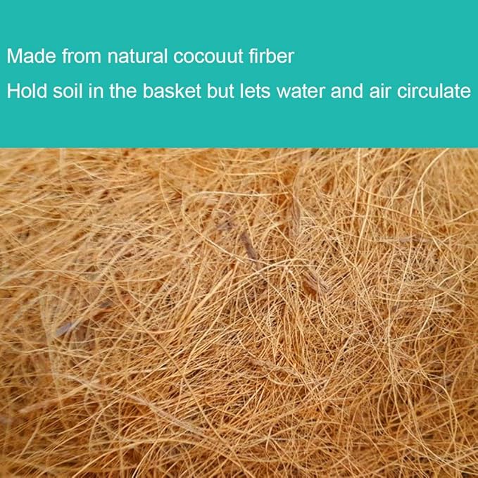 Trough Coconut Liners for Planters Horse Trough Coco Liners for Window Box/Hanging Trough Planter (4, 36 Inch)