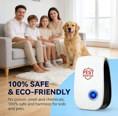 Ultrasonic Pest Repellent Plug-in, Rodent & Insect Repellent Device for Mice,Rats,Roaches,Ants,Spiders, Multi-Room Indoor Pest Control for Home Kitchen Office – 10 Pack