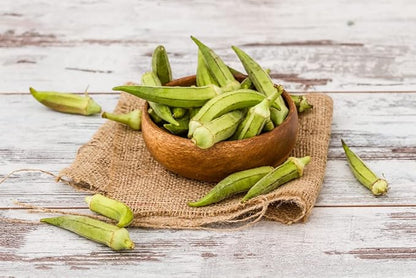 Seeds Green Okra Bamia (Lady's Finger) Non GMO Vegetable for Planting