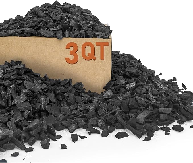 3 Quarts Horticultural Charcoal for Plants-Plant Charcoal Soil Amendment for Potting Indoor Plants, Succulent, Paphiopedilum, Bonsai, Terrarium,and Gardening