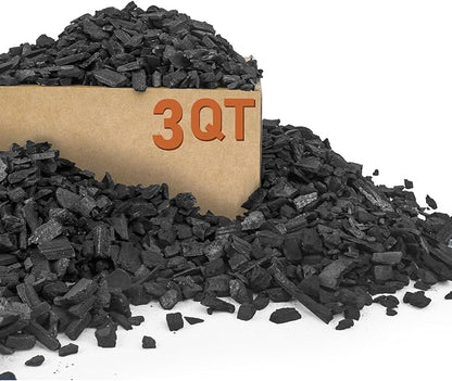 3 Quarts Horticultural Charcoal for Plants-Plant Charcoal Soil Amendment for Potting Indoor Plants, Succulent, Paphiopedilum, Bonsai, Terrarium,and Gardening