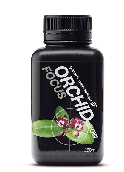 Growth Technology GT Orchid Grow Focus - Liquid Plant Food and Nutrient for Orchids, Bromeliads, and Indoor Plants - Promotes Healthy Foliage, Strong Roots and Lush Leaves - 8.5 fl oz (250 mL)