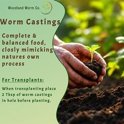 Earth Worm Castings for Plants - Soil Amendment and Natural Fertilizer for Gardening, Vegetables, Lawns and Indoor Plants - Odor-Free, All-Natural – 5 lb Bag