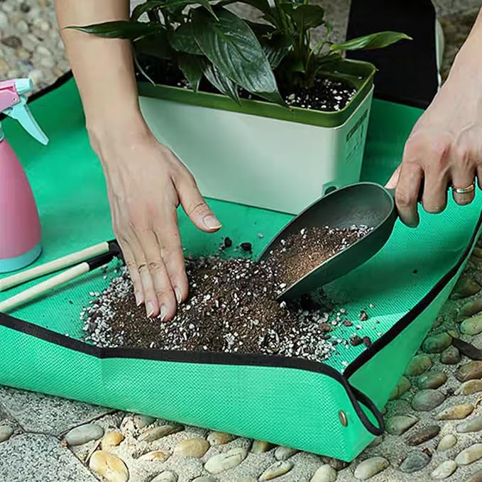 26.8" X 26.8" Repotting Mat for Indoor Plants and 5 lbs Succulent Cactus Soil Potting Mix,Perfect for Gardener