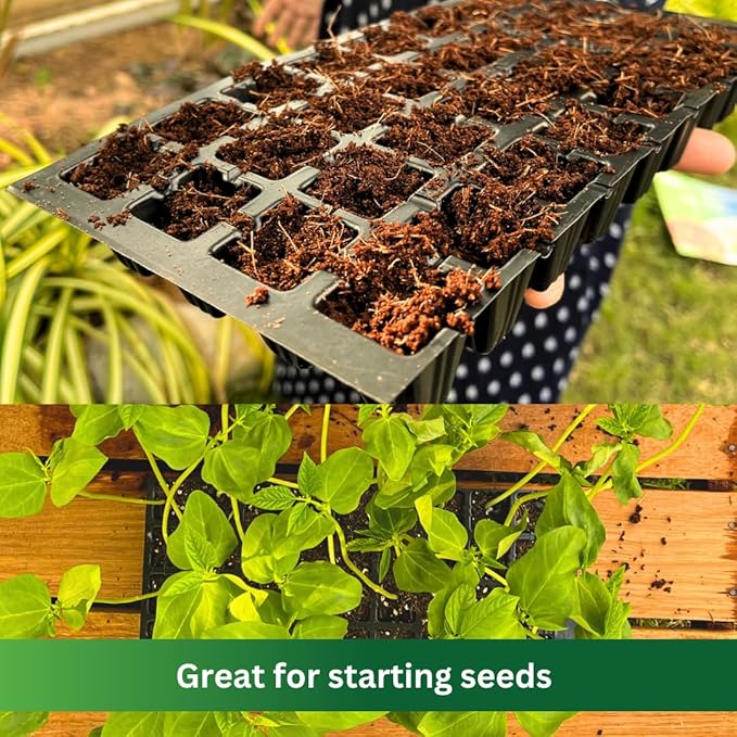 Premium Coco Coir by PlantoCare – Professional Grade Coconut Coir Growing Medium, pH Neutral & Low EC – Ideal for Seed Starters, Potting Mix, Hydroponics & Houseplants [5 Bricks of 650 Grams Each]