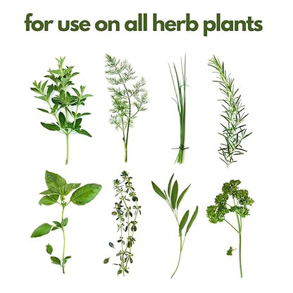 Fertilizer for Herbs Happy Herb Organic Fertilizer by Happy Nutrients – Plant Food for Basil, Mint, Cilantro, Rosemary, Thyme & More – Macro & Micro Nutrients for Home Gardens – 12 oz (0.34 kg)