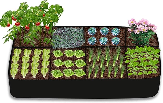 128 Gallon Breathable & Durable Fabric Grow Bags - 3x6FT Heavy Duty Nonwoven Fabric Pots for Indoor Outdoor Vegetable and Flower, Perfect for Spring and Summer Gardening