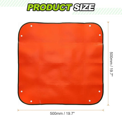 HARFINGTON 3pcs Repotting Mat 19.7" x 19.7" PE Cloth Waterproof Plant Repotting Mat Foldable Portable Gardening Potting Tray with Plastic Buckle for Indoor Plant Change Soil Watering, Yellow