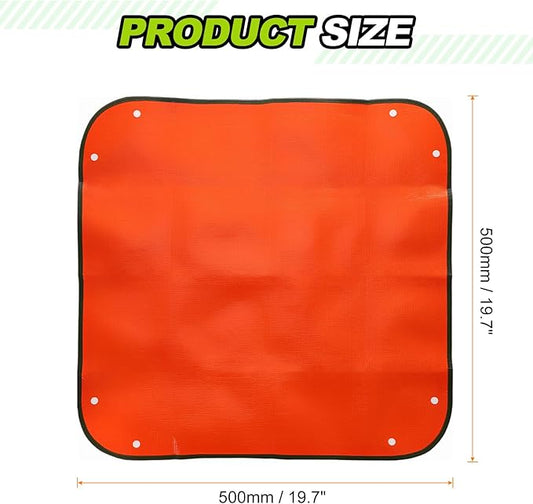 HARFINGTON 3pcs Repotting Mat 19.7" x 19.7" PE Cloth Waterproof Plant Repotting Mat Foldable Portable Gardening Potting Tray with Plastic Buckle for Indoor Plant Change Soil Watering, Yellow