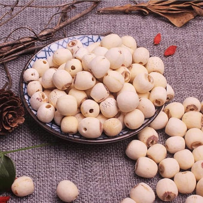 Dried lotus seed 10.58 oz/300g Dessert soup Congee ingredients Peeled lotus seeds White Lotus Seed Dried