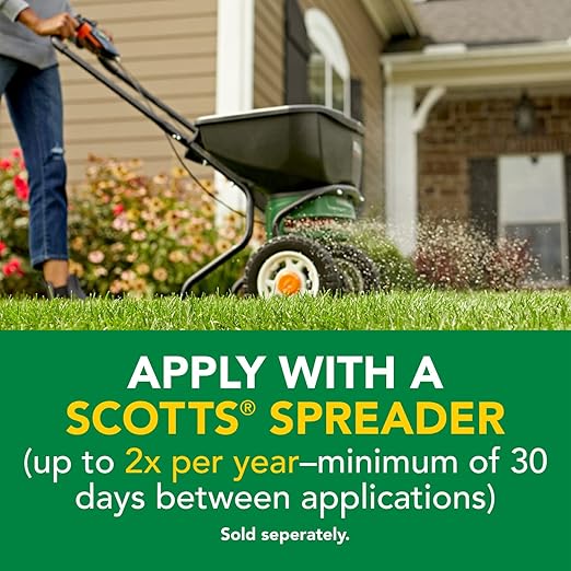 Scotts Turf Builder Weed and Feed3 - Weed Killer Plus Lawn Fertilizer, Controls Dandelion and Clover, Grass Fertilizer For Up To 15,000 sq. ft., 42.87 lbs.