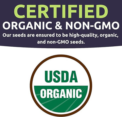 Organic Thai Basil Seeds – Seed Packet of Over 440 Open Pollinated Non-GMO Seeds – Sweet Yards Seed Co.