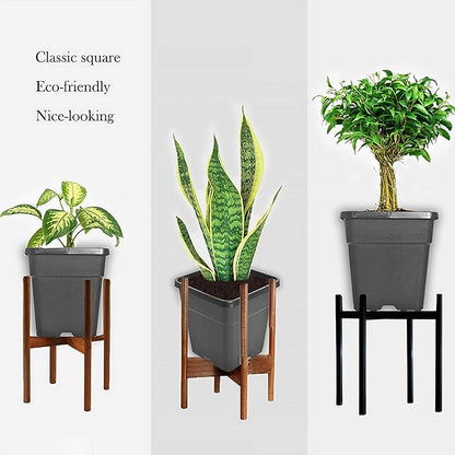 Square Nursery Pots Plant Pots Grow Pots Nursery Container Fit for Planting Soil Plants 10 Gallon 5Pcs