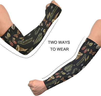 Wamika Gardening Sleeves Spring Globe Daisy Flowers Farm Sun Protective Arm Sleeves with Tumb Hole