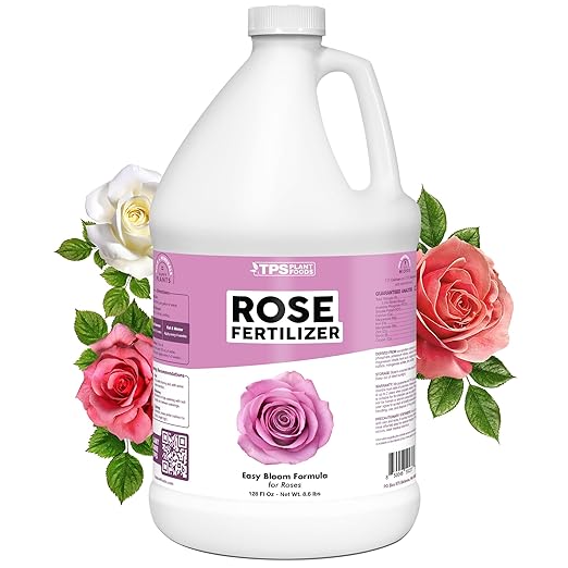 TPS NUTRIENTS Rose Fertilizer for Flowering Plants, Liquid Plant Food, 1 Gallon (128 oz)