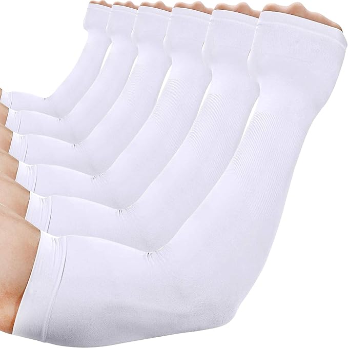beister 3/6 Pairs UV Cooling Arm Sleeves Sun Protection Unisex for Sports, Cycling, Golf, Running