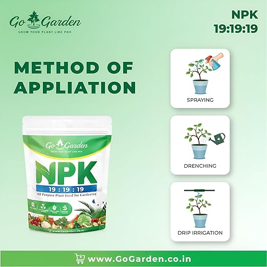 Go Garden Npk 19 19 19 Plant Food Powder for Plants and Gardening Purpose - 400 Gm