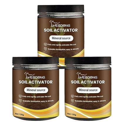 Yegbong Soil Activator, Soil Pro Activator, Nauticos SoilActivator, Organic, Water-Soluble Formula for Optimal Nutrient Uptake & Root Development, Enhance Growth for Vegetables & All Plants (3)