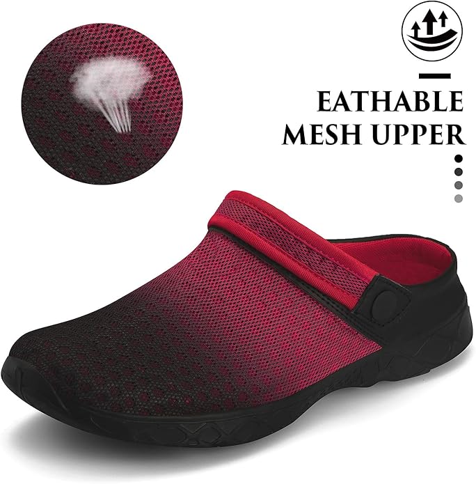 SAGUARO Men's Women's Quick Dry Garden Shoes Lightweight Breathable Gardening Clog Water Shoes Mesh Sandals for Sports Outdoor Beach Pool Exercise