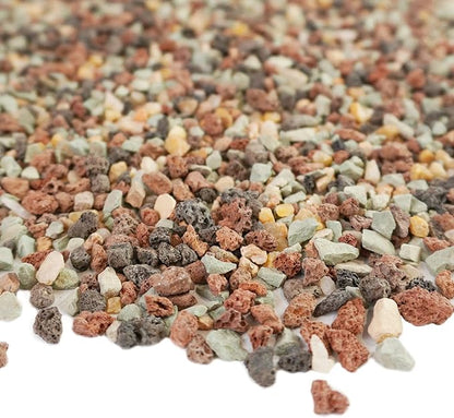 Color Lava Rocks Horticultural Potting Soil Mix Gritty Pebbles Pumice Volcanic Rock for Succulent Cactus Bonsai Top Dressing 2.8Lbs