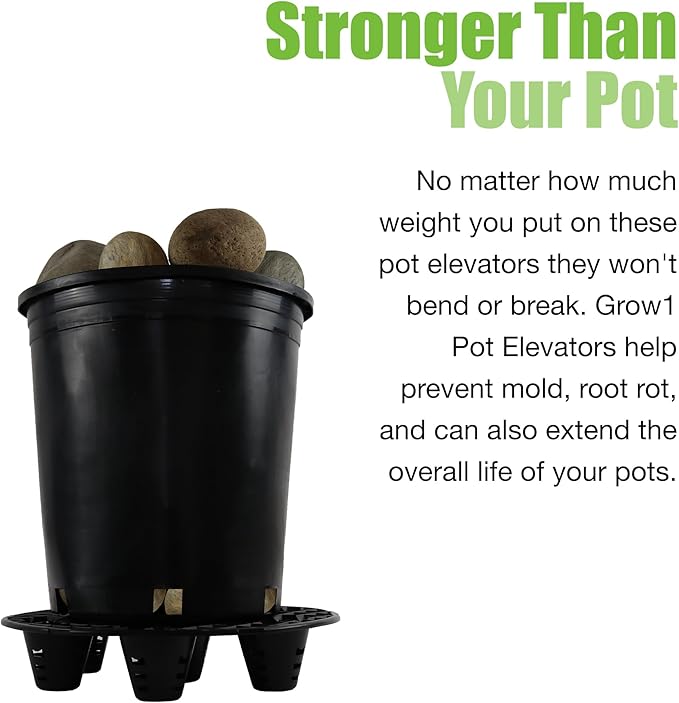 Grow1 13-Inch Pot Elevators for Plants (1-Piece)